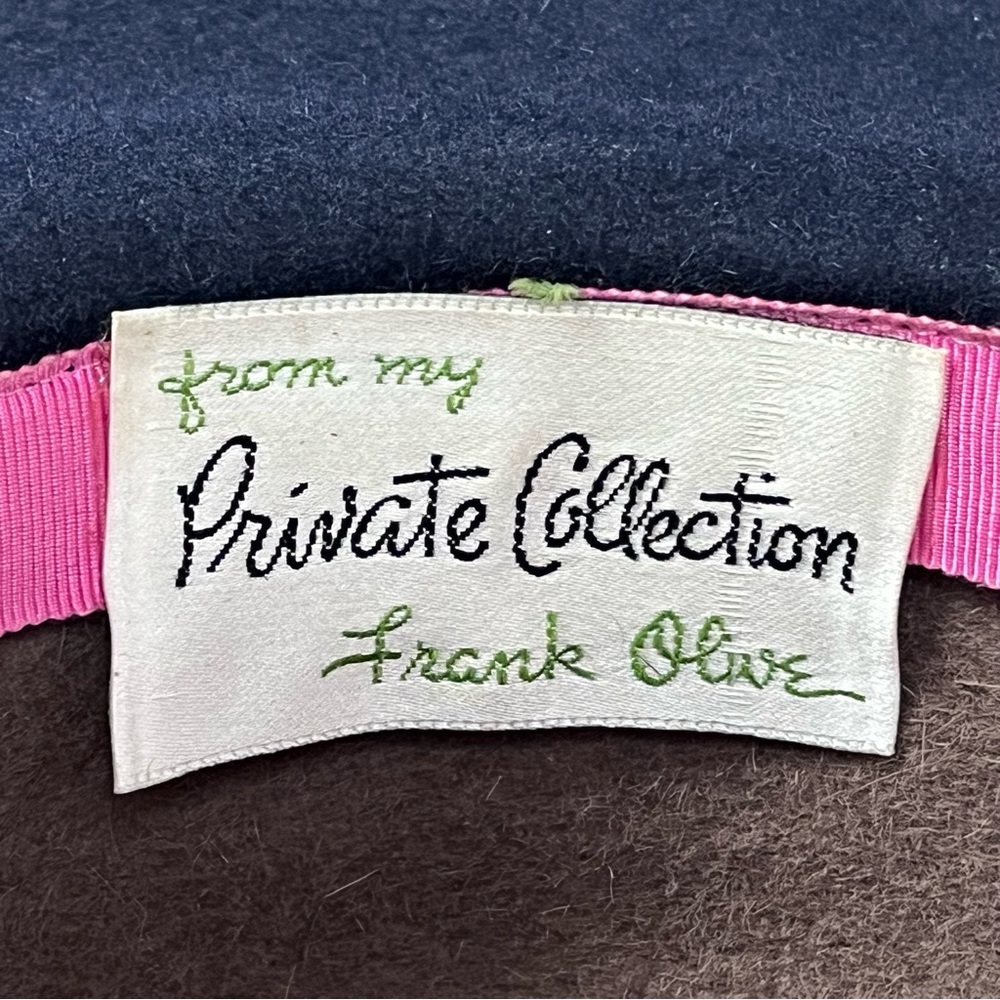 Frank Olive Private Collection Wide-Brim Two-Tone Fedora Feather Felt Hat - Picture 15 of 15